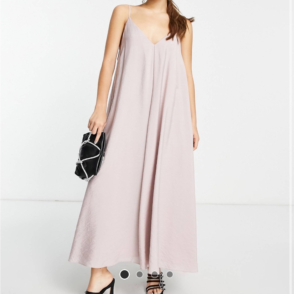 Nude maxi dress
